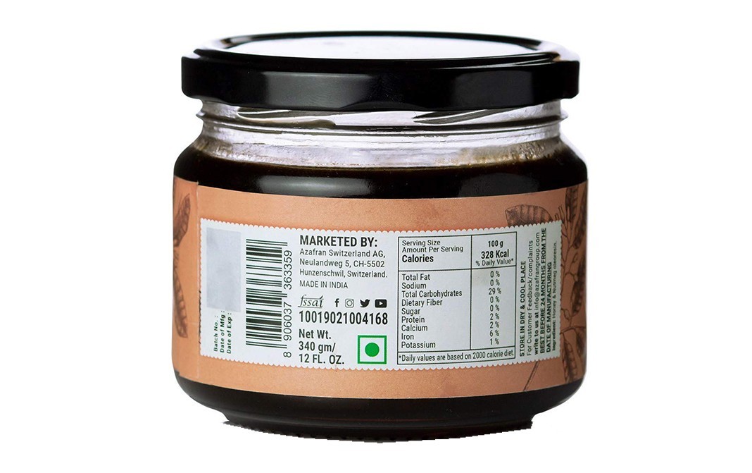 Azafran Wild Forest Organic Honey Nutmeg   Glass Jar  340 grams